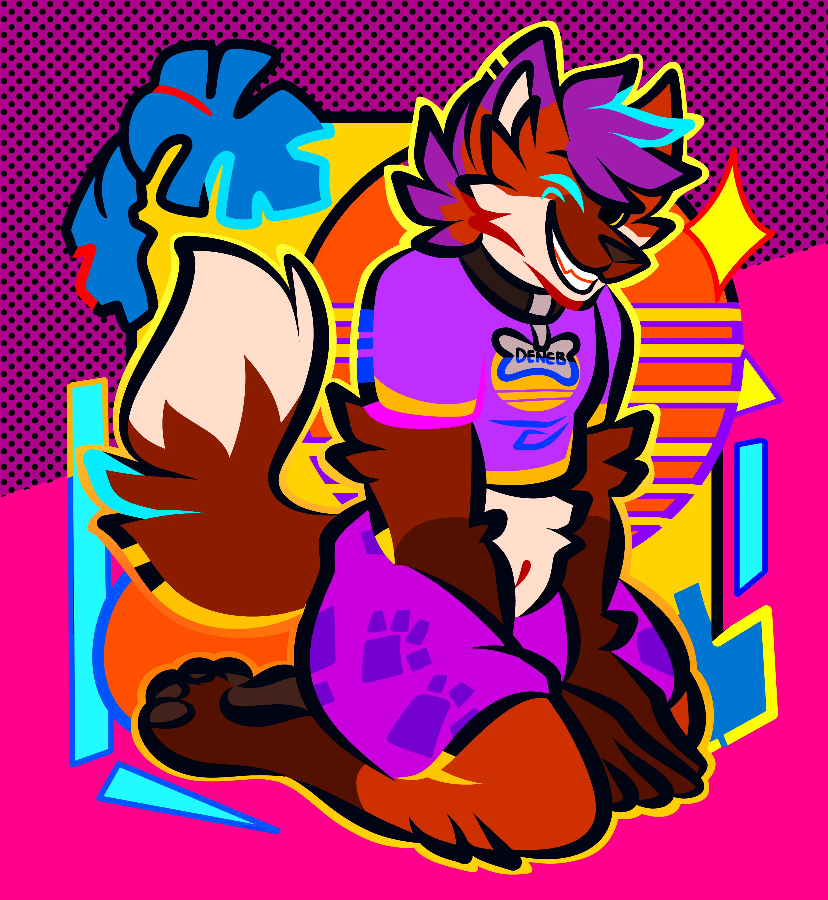 shaded alt-style full-body commission (bonus sketch)